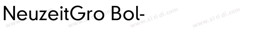 NeuzeitGro Bol字体转换